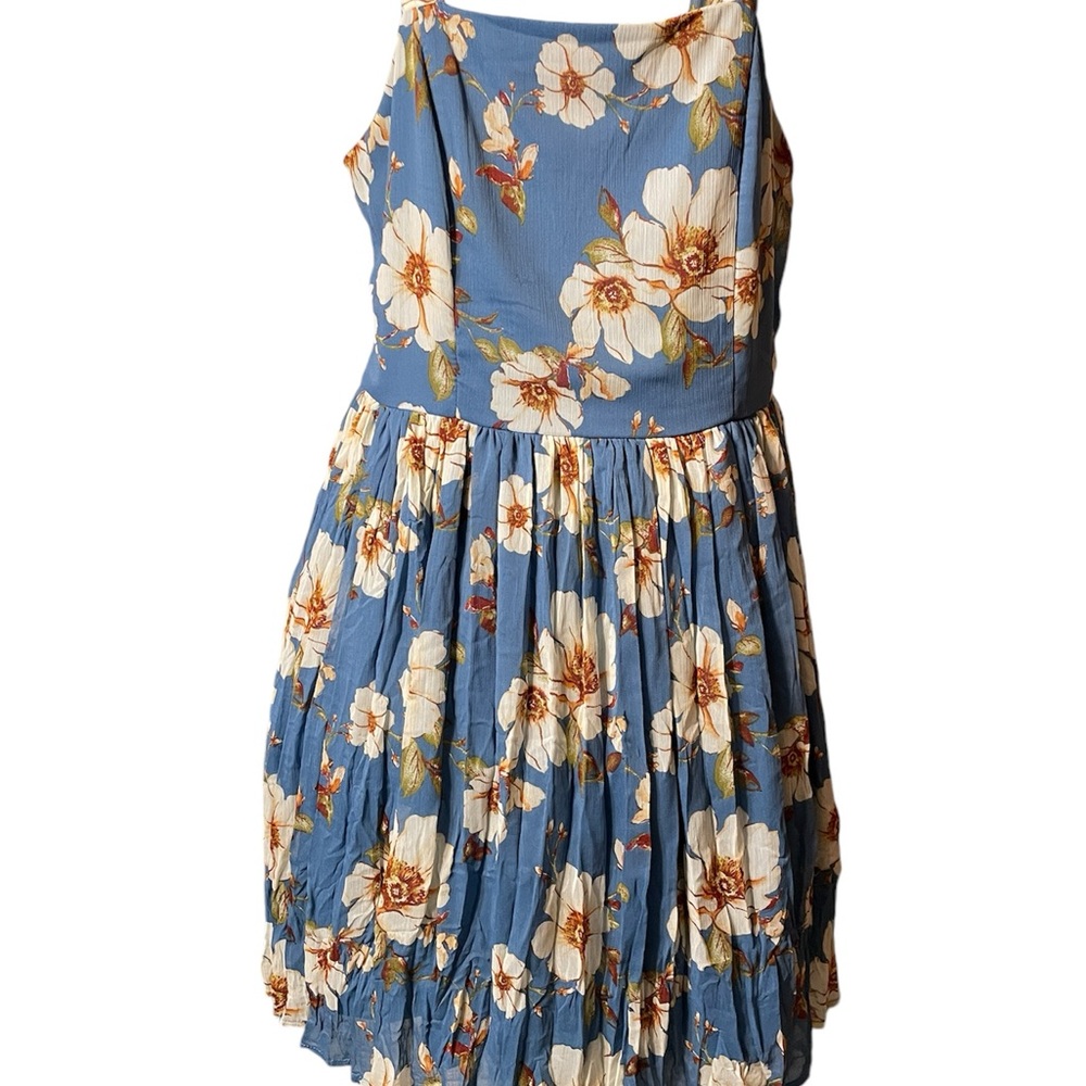 Exhilaration‎ Pleated Floral Dress Medium